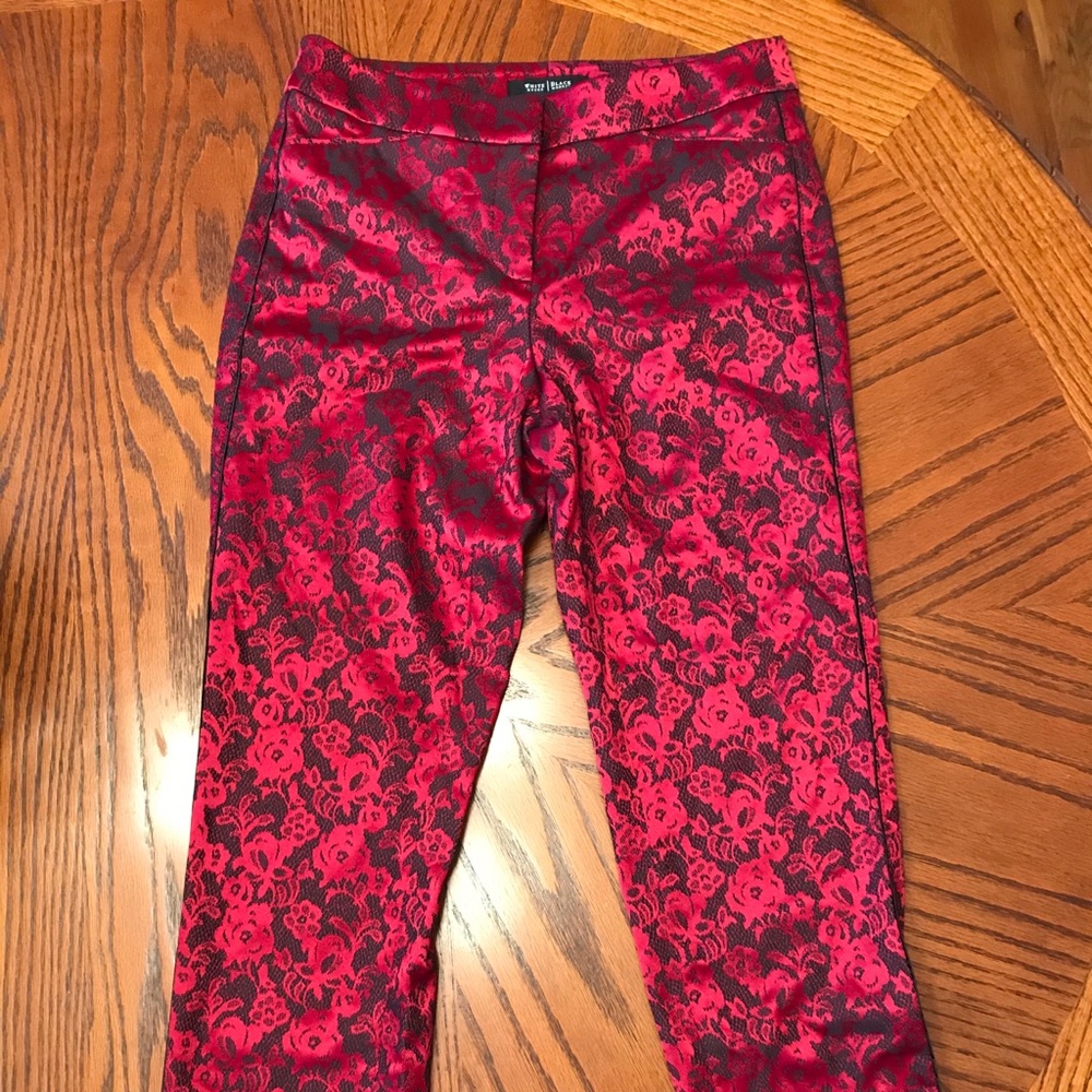 White House Black Market Jacquard Ankle Pant